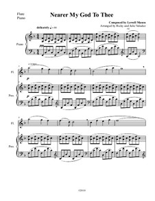 Nearer, My God, To Thee: para flauta e piano by Lowell Mason