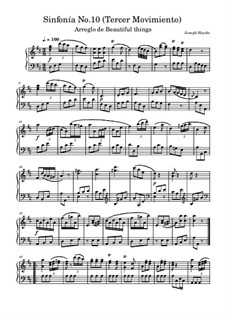 Sinfonía No.10: Tercer Movimiento by Joseph Haydn
