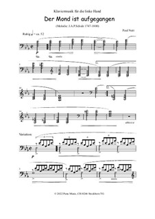Der Mond ist aufgegangen: Für Klavier by Johann Abraham Schulz