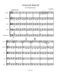 Italian Waltz: para orquetra de cordas by Lena Orsa