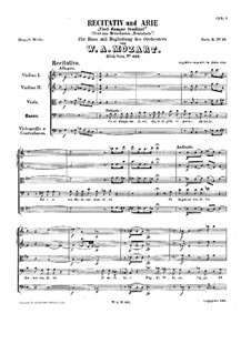 Così dunque tradisci, K.432: Così dunque tradisci by Wolfgang Amadeus Mozart
