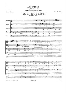 Cibavit eos. Antiphon, K.44: Cibavit eos. Antiphon by Wolfgang Amadeus Mozart