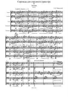 Serenade for String Orchestra, TH 48 Op.48: movimento III by Pyotr Tchaikovsky