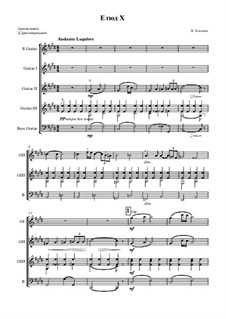 Etudes, Op.8: No.10, for guitars by Viktor Stepanovych Kosenko