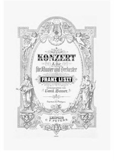 Piano Concerto No.2 (for Two Pianos Four Hands), S.651: partitura para piano by Franz Liszt