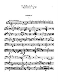 Parts: violino parte II by Nikolai Rimsky-Korsakov