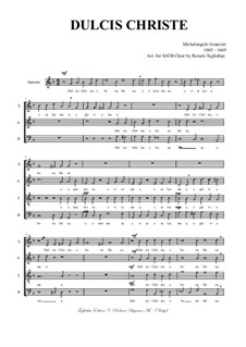 Dulcis Christe: For SATB choir by Michelangelo Grancini
