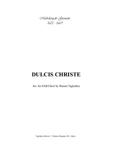 Dulcis Christe: For choir SAB, string and organ by Michelangelo Grancini