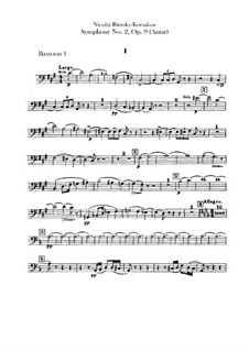 Symphony No.2 in F Sharp Minor 'Antar', Op.9: parte fagotes by Nikolai Rimsky-Korsakov