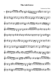The Ash Grove: For bass clarinet by folklore