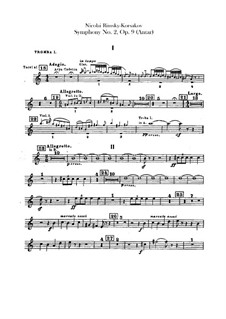 Symphony No.2 in F Sharp Minor 'Antar', Op.9: parte trompetas by Nikolai Rimsky-Korsakov