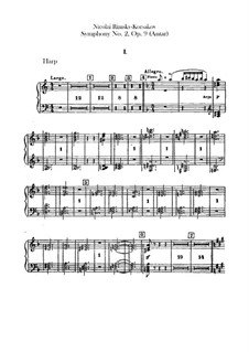 Symphony No.2 in F Sharp Minor 'Antar', Op.9: parte harpa by Nikolai Rimsky-Korsakov