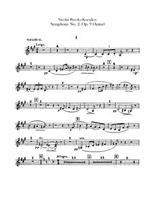 Symphony No.2 in F Sharp Minor 'Antar', Op.9: violinos parte II by Nikolai Rimsky-Korsakov