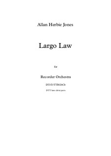 Largo Law: Largo Law by Allan Herbie Jones