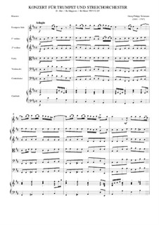 Concerto para trompete e cordas em ré maior, TWV 51:D7: Concerto para trompete e cordas em ré maior by Georg Philipp Telemann