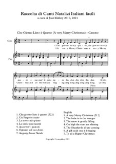 Easy Italian Christmas melodies: Easy Italian Christmas melodies by folklore