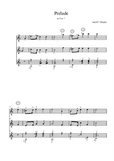 No.7 in A Major: For trio guitars by Frédéric Chopin
