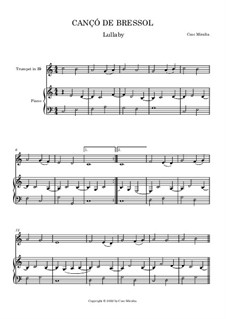 Cançó de Bressol (Lullaby): para trompeta e piano by Cesc Miralta
