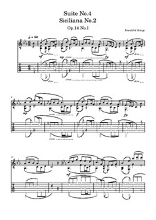 Suite No.4: Siciliana No.2, Op.14 No.1 by Beautiful things Martínez