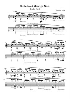 Suite No.4: Milonga No.4, Op.14 No.2 by Beautiful things Martínez