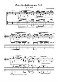Suite No.4: Allemande No.3, Op.14 No.3 by Beautiful things Martínez