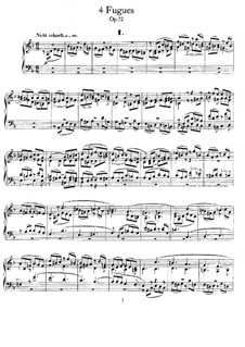 Four Fugues, Op.72: Para Piano by Robert Schumann