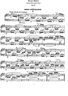 Bunte Blätter (Colored Leaves), Op.99: set completo by Robert Schumann