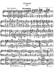Carnival, Op.9: set completo by Robert Schumann