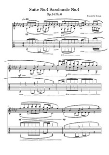 Suite No.4: Sarabande No.4, Op.14 No.6 by Beautiful things Martínez
