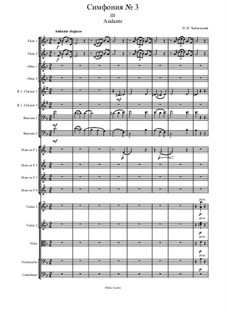 Movement III: partitura completa by Pyotr Tchaikovsky