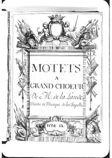 Motets (Collections): Volume IX by Michel Richard de Lalande