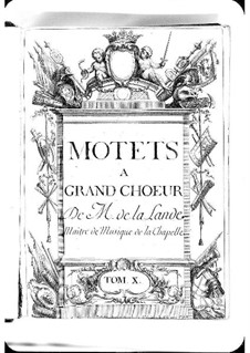 Motets (Collections): Volume X by Michel Richard de Lalande