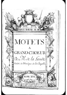 Motets (Collections): Volume XVI by Michel Richard de Lalande