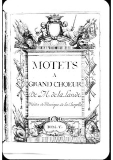 Motets (Collections): Volume V by Michel Richard de Lalande