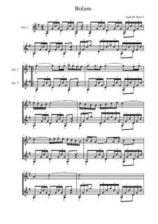Bolero, M.81: para duas guitarras by Maurice Ravel