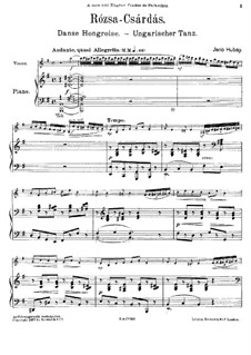 2 Morceaux, Op.59: No.1 Csardas (Rozsa) by Jenö Hubay