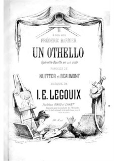 Un Othello: Para solistas e piano by Isidore-Edouard Legouix