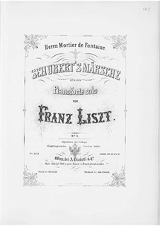 Transcriptions on Marches by Schubert, S.426: set completo by Franz Liszt