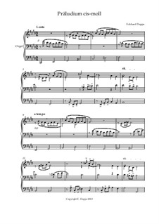 24 leichte Präludien für Orgel: Präludium cis-Moll by Eckhard Deppe