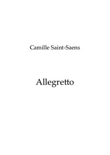 Allegretto: Allegretto by Camille Saint-Saëns