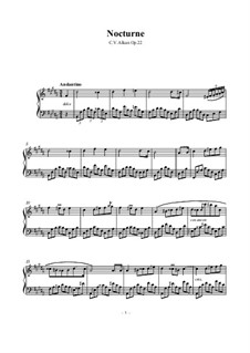 Nocturne No.1, Op.22: Para Piano by Charles-Valentin Alkan