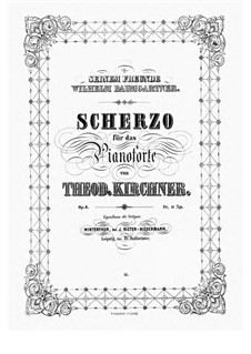 Scherzo No.1 in A Major, Op.8: Para Piano by Theodor Kirchner