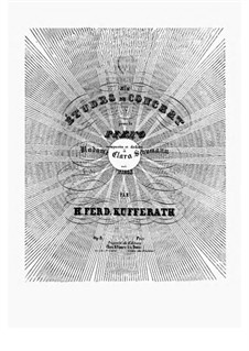 Six Etudes de Concert, Op.8: Six Etudes de Concert by Hubert Ferdinand Kufferath