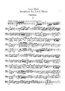 Symphony No.2 in C Minor 'Resurrection': Parte contrabaixo by Gustav Mahler