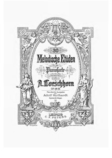 Thirty Melodic Etudes, Op.52: Volume III, No.21-30 by Carl Albert Loeschhorn