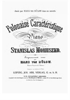 Polonaise Caractéristique: Para Piano by Stanisław Moniuszko