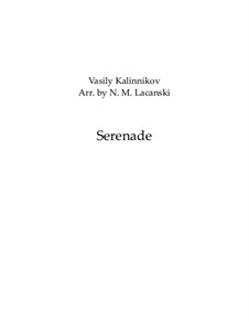 Serenade for String Orchestra: para quarteto de clarinete by Vasily Kalinnikov