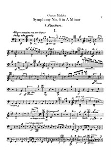Symphony No.6 in A Minor 'Tragic': Parte percussão by Gustav Mahler