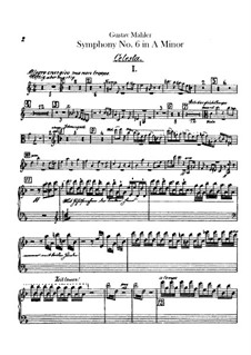 Symphony No.6 in A Minor 'Tragic': parte Celesta by Gustav Mahler