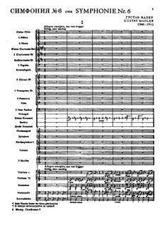 Symphony No.6 in A Minor 'Tragic': movimento I by Gustav Mahler